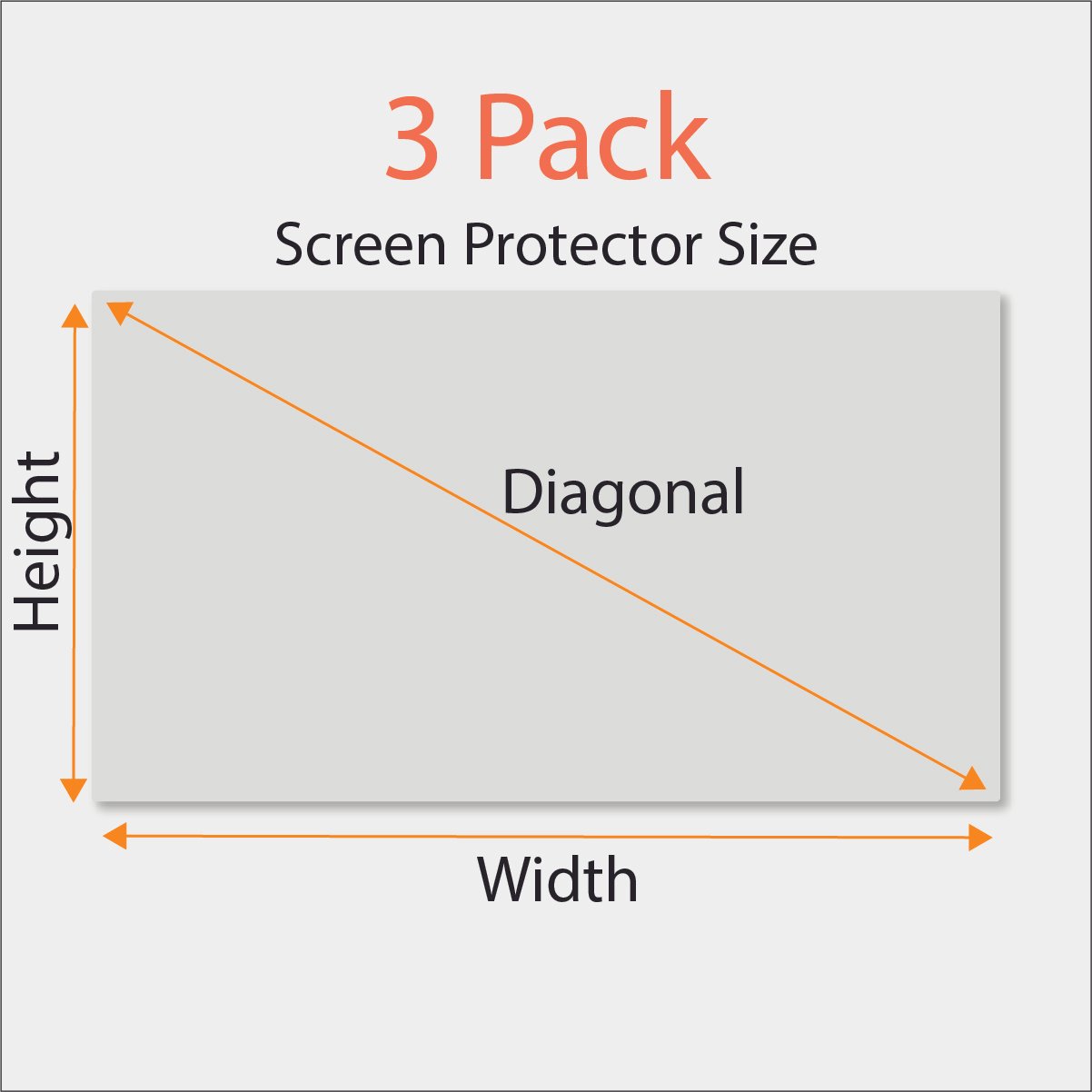 Anti Blue Light Screen Protector (3 Pack) for Desktop Monitor. Filter Out Blue Light and Relieve Computer Eye Strain to Help You Sleep Better